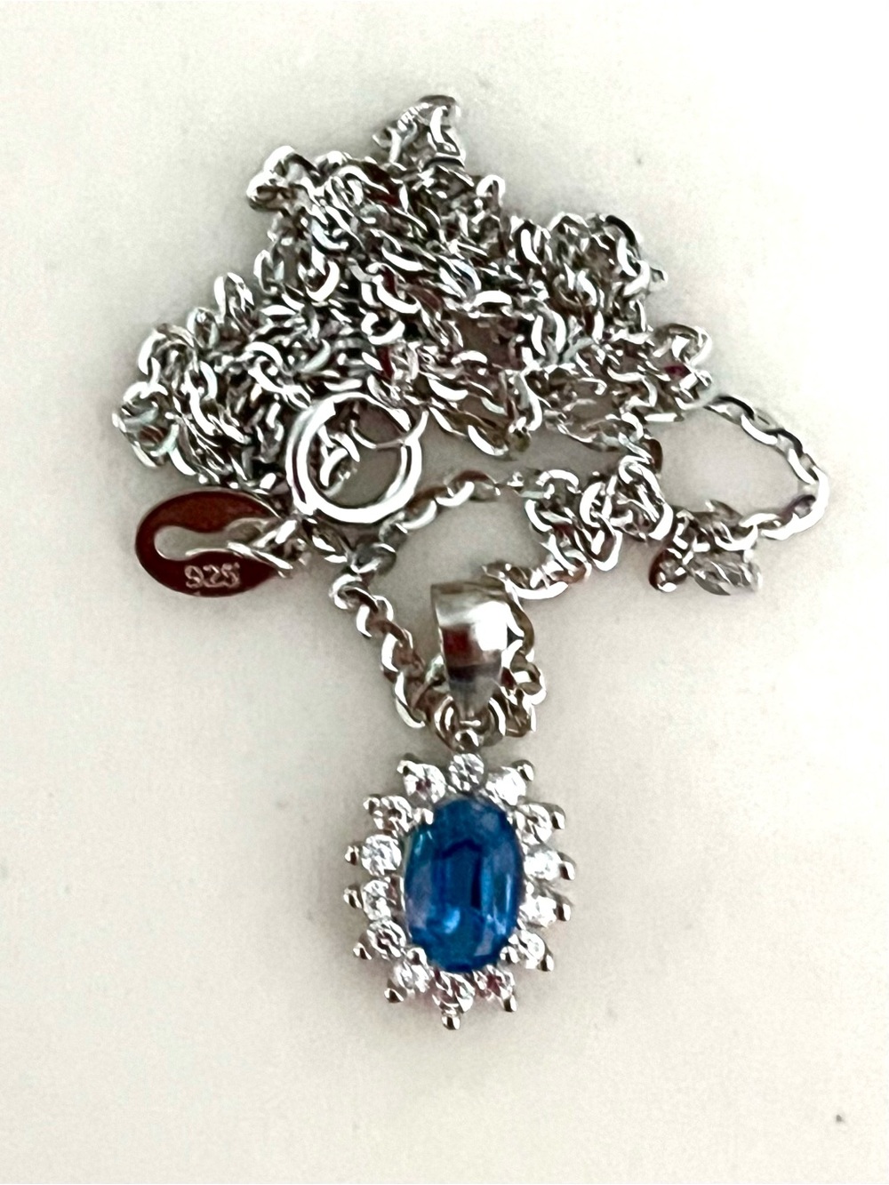 0.5 Ct Kyanite 14KGP Necklace - Picture 4 of 4